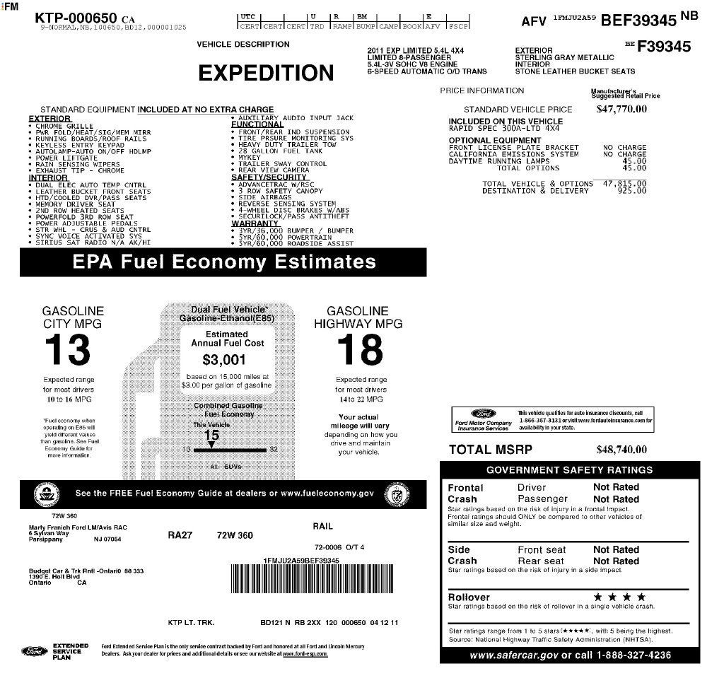 2011 Ford Expedition Limited