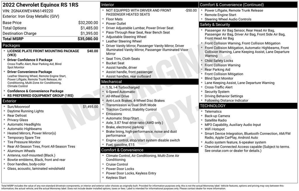 2022 Chevrolet Equinox RS