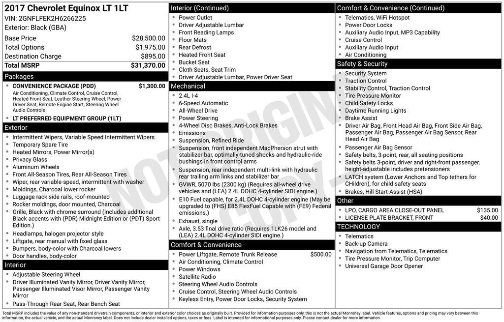 2017 Chevrolet Equinox LT