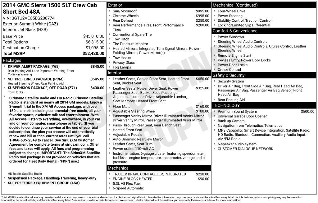 2014 GMC Sierra 1500 SLT